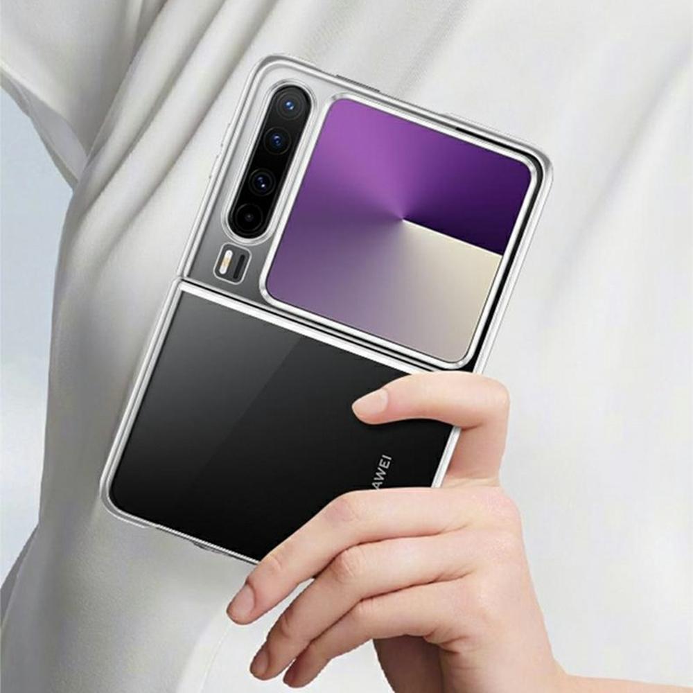 For Huawei Pura X Case Electroplating Transparent PC Phone Cover