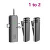 3 In 1 Wireless Lavalier Microphone For Iphone Type-C 3.5mm Jack Universal Ai Noise Reduction Clip On Lapel Mini Mic Live Stream Broadcas Mic