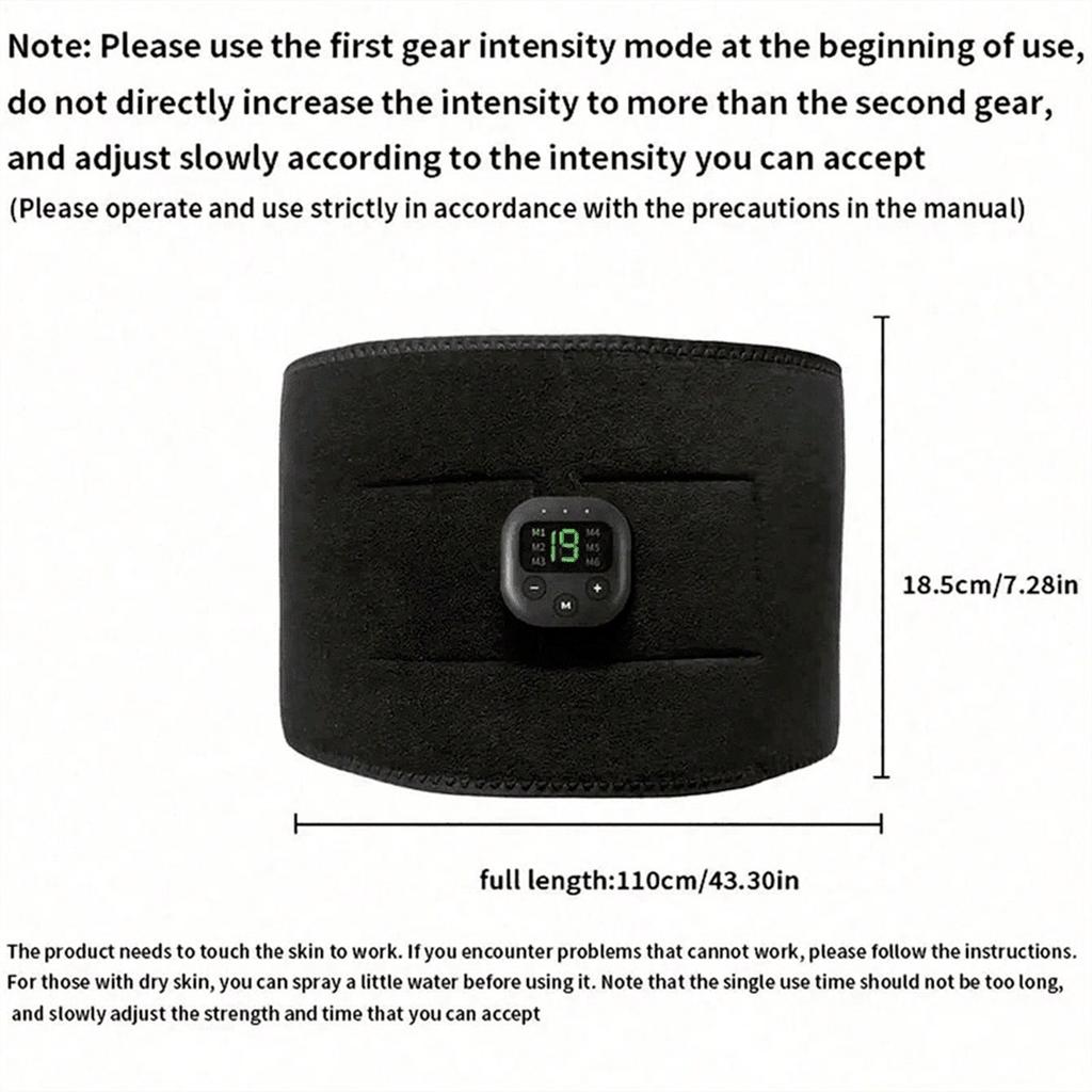 Taillenmassagegerät Tragbarer USB-Ladeformer Elektrischer Arm Hüfte Bein Trainer Körperformungsgürtel Fitness-Massagegerät