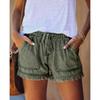 2026 New Elastic Waist Drawstring Casual High-Waisted Slimming Women's Denim Shorts