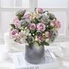 Künstliche Blumen Seidenrose Knospe Outdoor Hof Garten Hochzeit Brautstrauß Vase Heim Zimmer Dekor Festival Kranz DIY Geschenk Günstig