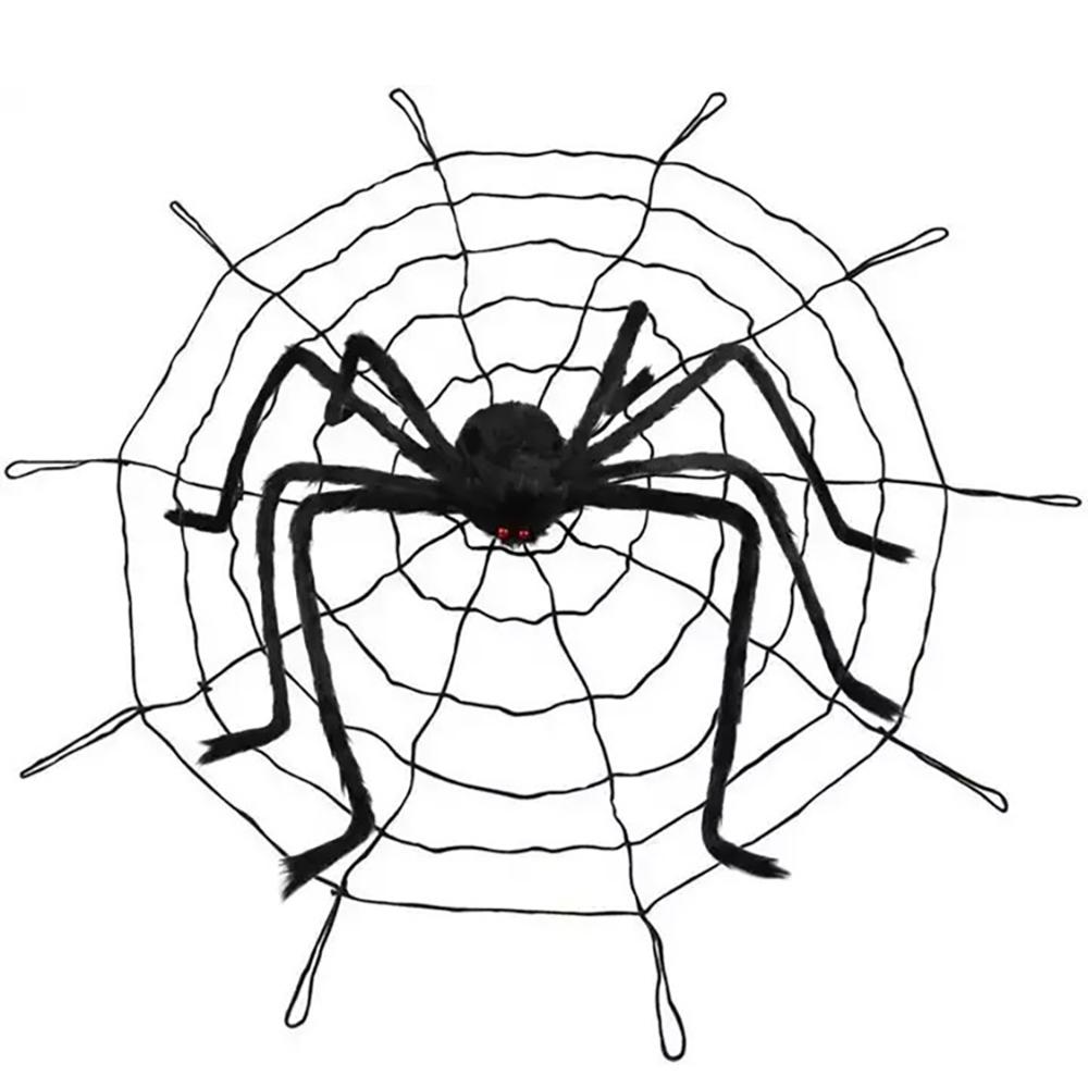 Spider Halloween Decoration Large Black