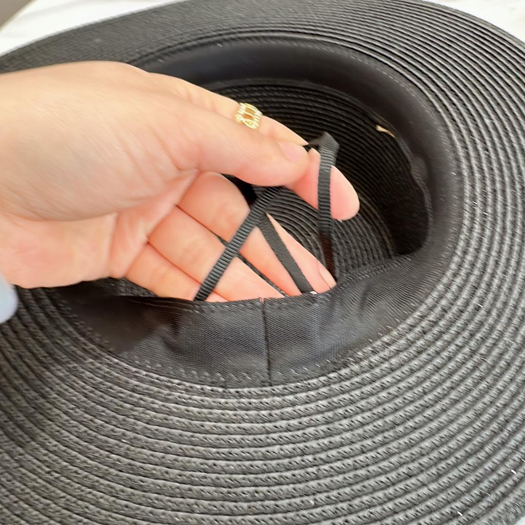 New Summer Women's Boater Beach Hat Wide Side Female Casual Panama Hat Lady Classic Flat Bowknot Straw Sun Hat Women