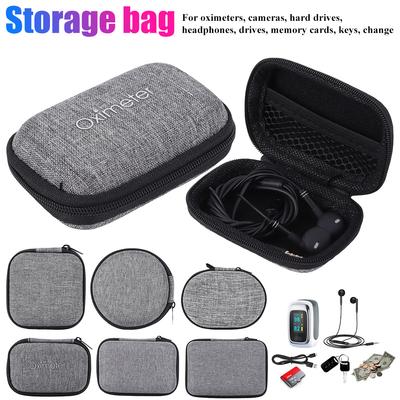 Portable Earphone Storage Bag Data Cable Organizer Bag Multifunctional Digital Gadgets Case For Charger U Disk Protective Cover