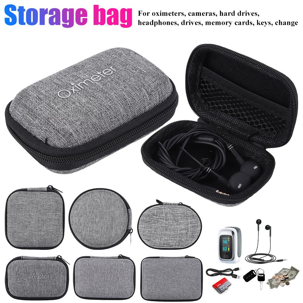 Portable Earphone Storage Bag Data Cable Organizer Bag Multifunctional Digital Gadgets Case For Charger U Disk Protective Cover
