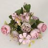Flowers Real Like Faux Silk Flower Arrangements Mixed Fake Rose Hydrangea Bouquet