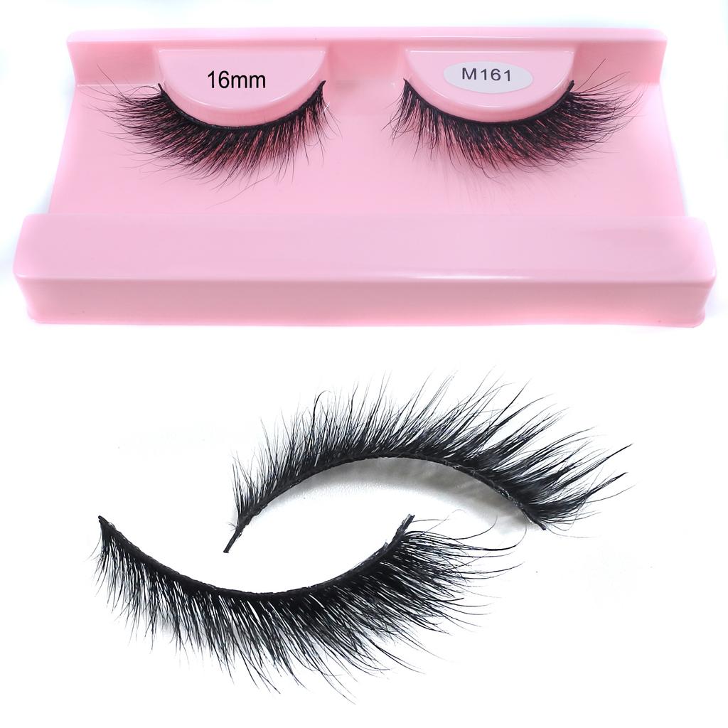Natural Wispy Mink Lashes High Quality 8mm-16mm Soft Short Cat Eye Strip Lasesh Luxury Makeup Fluffy Mink Eyelashes Wholesale