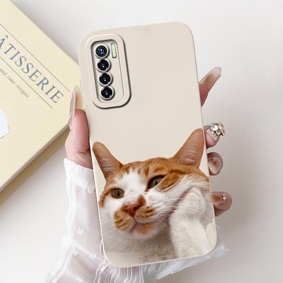 For Tecno Camon 17 Case CG6 CG6j Soft Silicone Cover Fashion Painted Shockproof Bumper For Tecno Camon 17 Pro 17P Camon17 Fundas