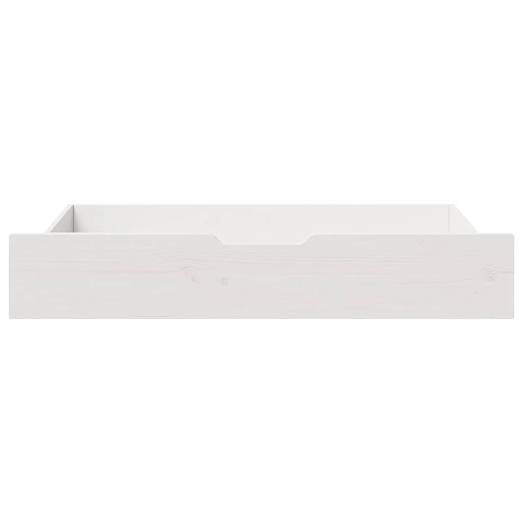 Vidaxl Szuflady Pod Łóżko, 2 Szt, Białe, 95X55X16 Cm, Drewno Sosnowe