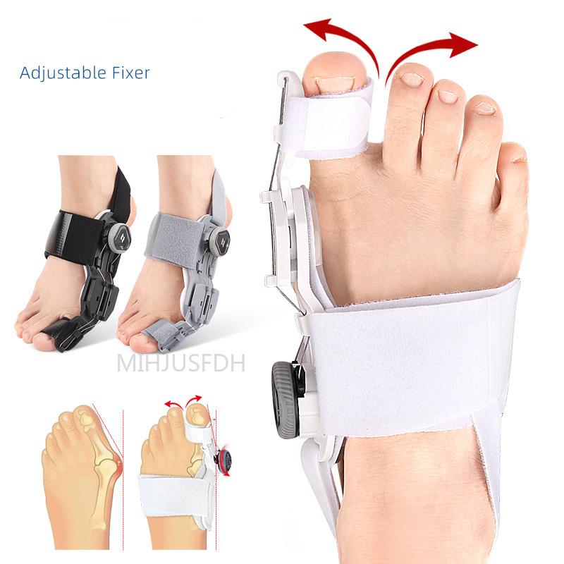 Adjustable Toe Corrector Unisex Bunion Foot Hallux Valgus Braces Rotatable Toe Separator Straightener for Left and Right Foot