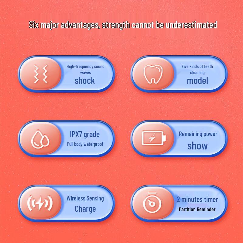 SHARP Sonic Electric Toothbrush for Kids & Teens