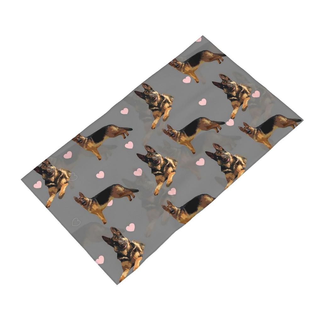 German Shepard pattern Soft Face Towel Quick Dry Pool Bath Cotton Towels Breathable