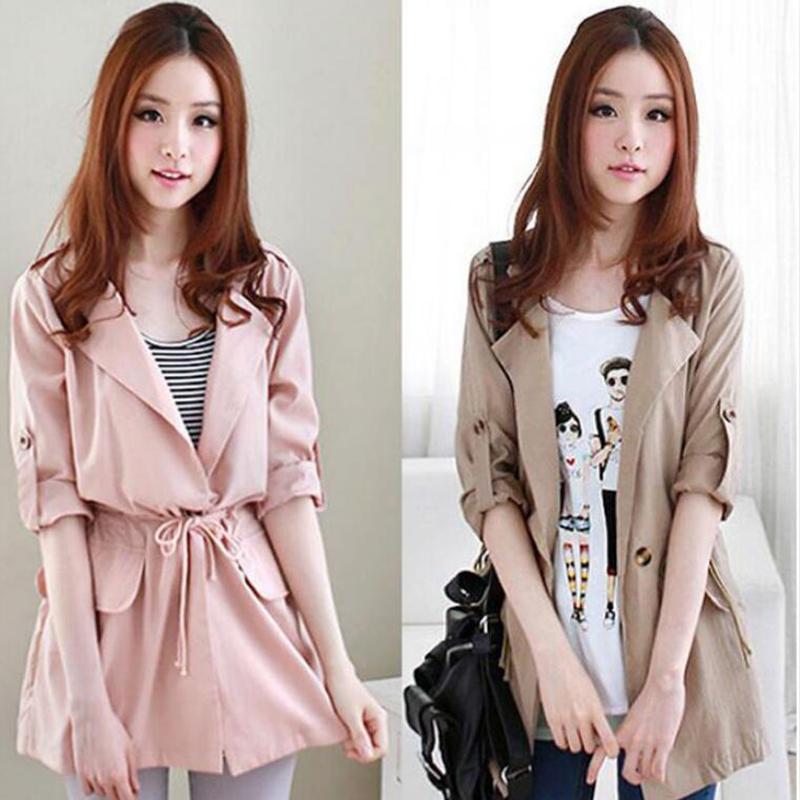 Buy Korean Women Jacket Loose Outwear Long Sleeve Buttons Casual Autumn