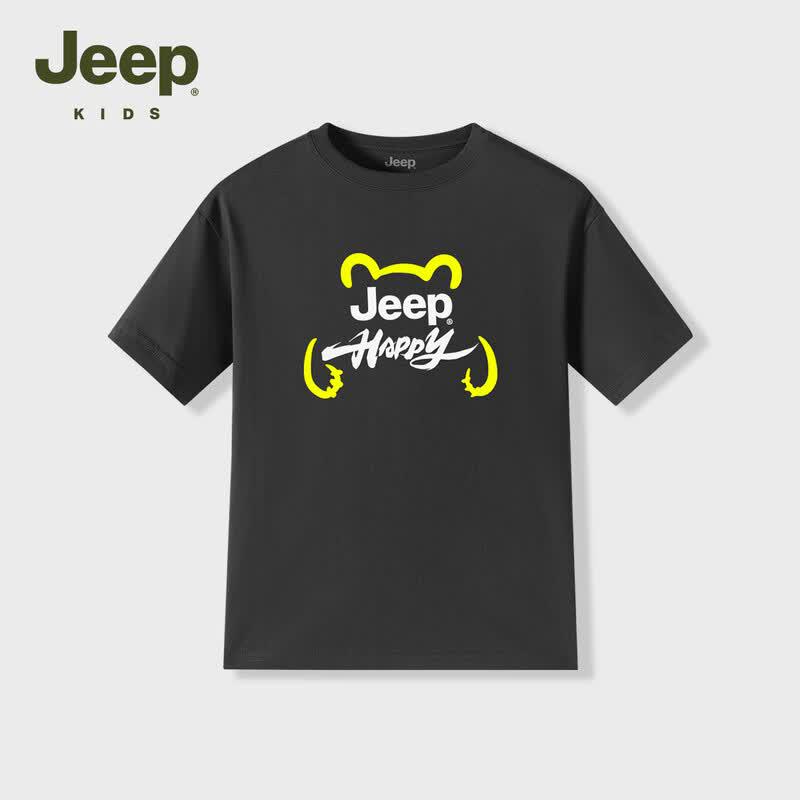 JEEP Boys' Cooling Short-Sleeve Summer T-Shirt