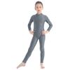 Girls Long Sleeve Zippered Leotard Ballet Dance Unitard Gymnastics Performance Attire