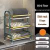 Thickened Multi-Layer Freestanding Dish Drying Rack