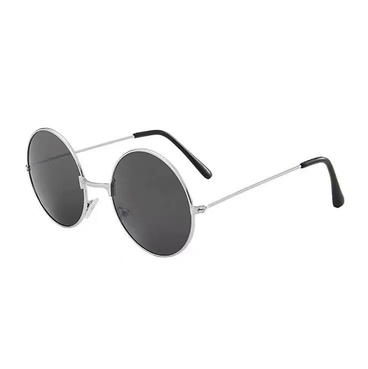 Retro Round Metal Sunglasses - Unisex Prince & Harry Potter Style, Perfect for Weddings