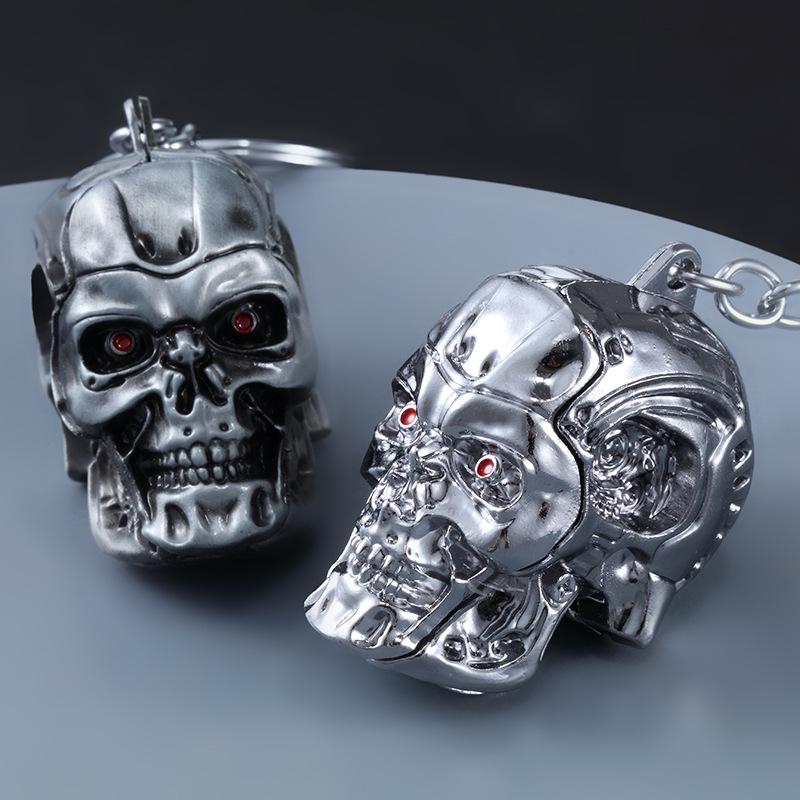 Cross-Border Halloween Terminator Skull Keychain