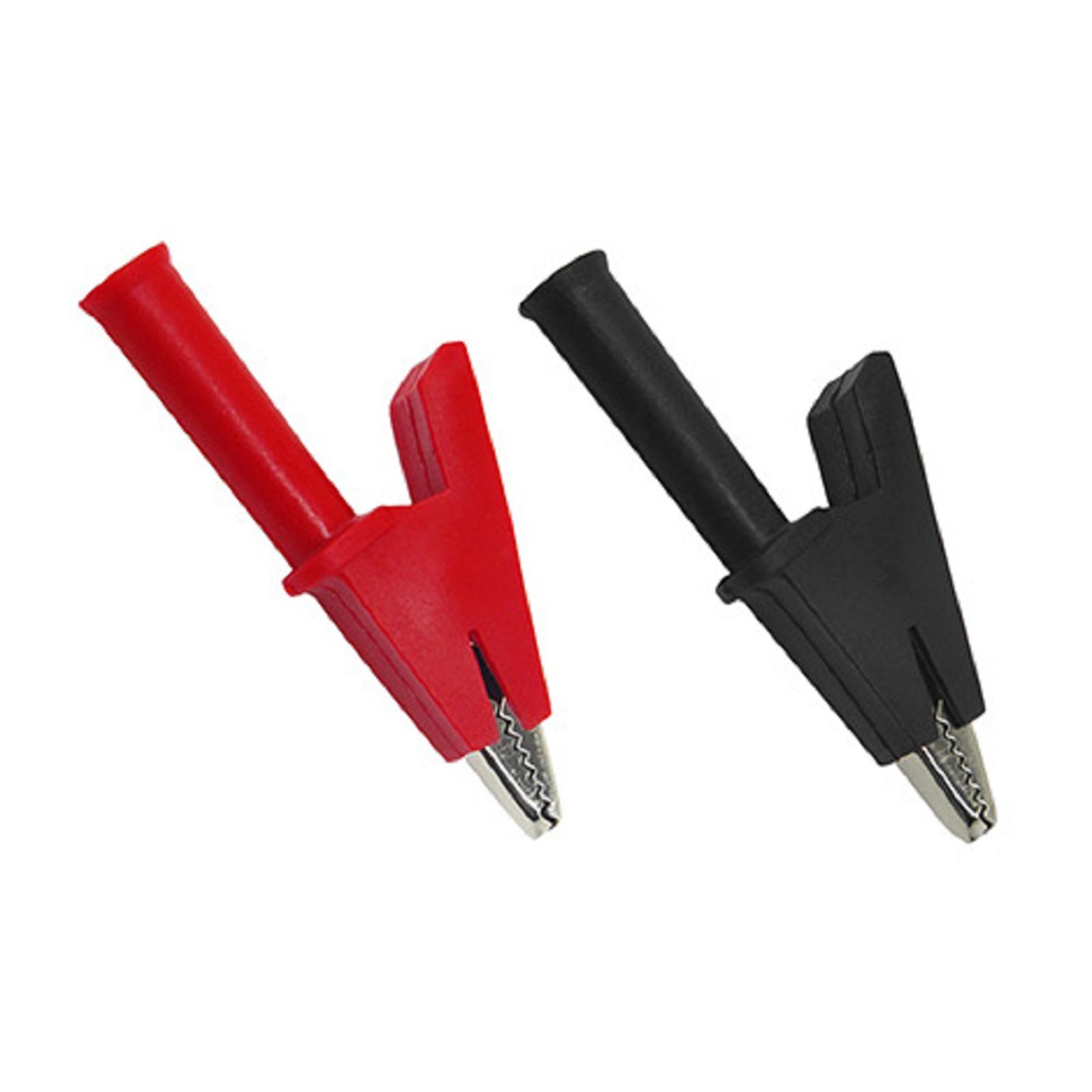 

1Pair 1000V/20A Copper Crocodile Clips With 4mm Banana Cable Clips For Multimeter Test Accessories