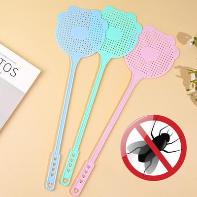 Fliegenklatsche mit elastischem langem Griff, anhängbare Fliegenklatsche aus Kunststoff, langlebige Fledermausklatsche für fliegende Insekten, für Zuhause und draußen, Fliegenfänger-Werkzeug