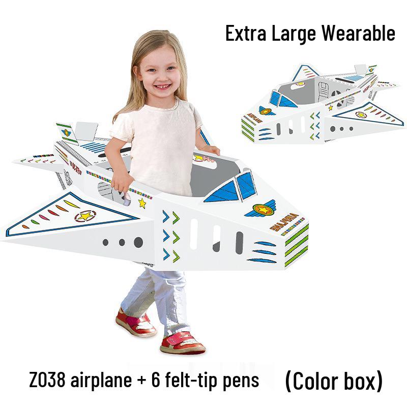 

3D DIY Граффити Динозавр Картонная Игрушка - Носимый Детский Сборочный Набор