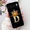 For Google Pixel 9 Pro 9a Pixel9 Fashion New Crown Letter Phone Case For Google Pixel 9 Pixel9a 9Pro Black Silicone Soft Cases