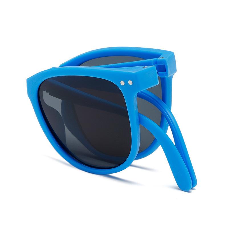 Korean Children Round Foldable Sunglasses Cute Boys Girls Colorful Shades Without Case Fashion Sun Glasses