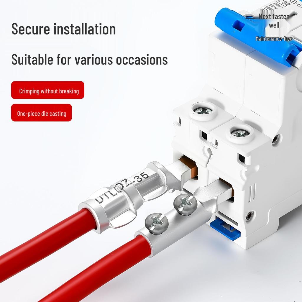 New Copper-Aluminum DTLC/GTLA6-70 Square mm Pressure-Free Screw Connector for Air Switches and Meters