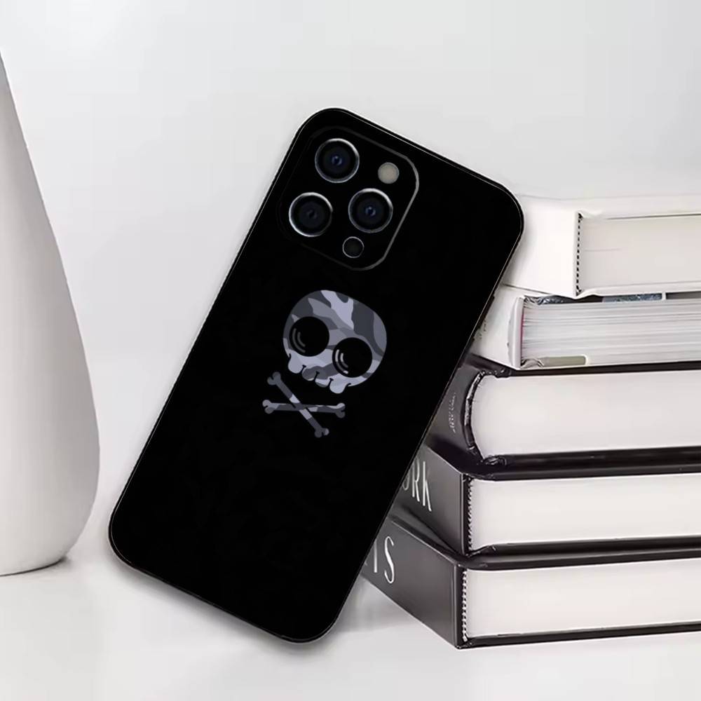 

Hype Skull Phone Case For iPhone17,16,15,14,13,12,11 Plus,Pro Others Soft Black Cover iPhoneXSMAX