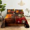 Santa Claus Three Piece Bedding Reindeer Christmas Decoration Quilt Cover