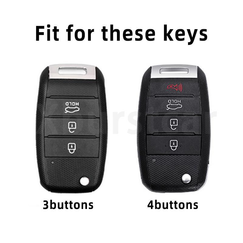 3/4 Buttons TPU Car Key Case For Kia Rio 3 K2 Ceed Cerato K3 Sportage 4 Picanto K5 Optima Sorento Forte Stinger 2017 2018