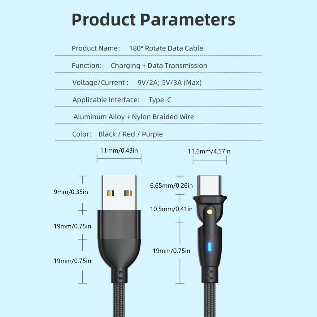 Flexible USB A To C Cable USB To USB C Cable for PC Phone Laptops 3A Charging Cable for Seamlessly Game Experience