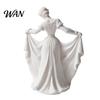 3D-gedruckte Heimdekoration Tänzerfigur, Elegante Tanzmädchenstatue mit fließendem Kleid, Ästhetische PLA-Kunst Klassische Ornament-Skulptur zur Dekoration, Modern