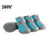 Pet Paw Protection for Running 4Pcs Non-Slip Dog Shoes, Breathable Mesh Boots, Waterproof Durable Rubber Soles Paws Protectors Small Dogs, Outdoor