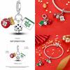 925  Silver Plated Elephant Sunflower Devil Eyes Christmas Tree Snowflake Charms for Women DIY Jewelry Anniversary Gifts