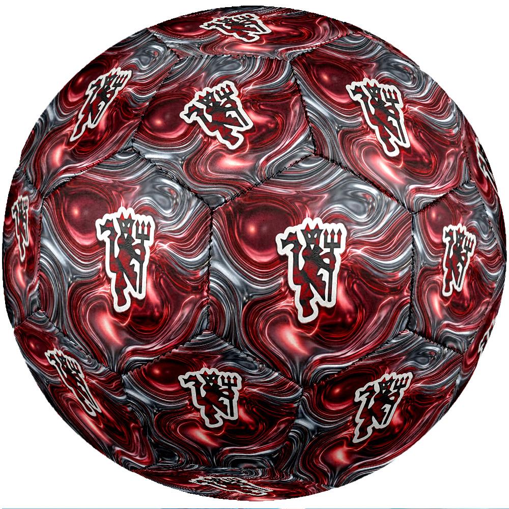 Manchester United Theme Soccer Ball Size 5 Soccer Ball Soft Touch Professional Training Football for Outdoor Sports