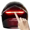 Unisex Smart LED Motorcycle Helmet with Long Battery Life, Suitable for All Seasons - Three-Quarter Design