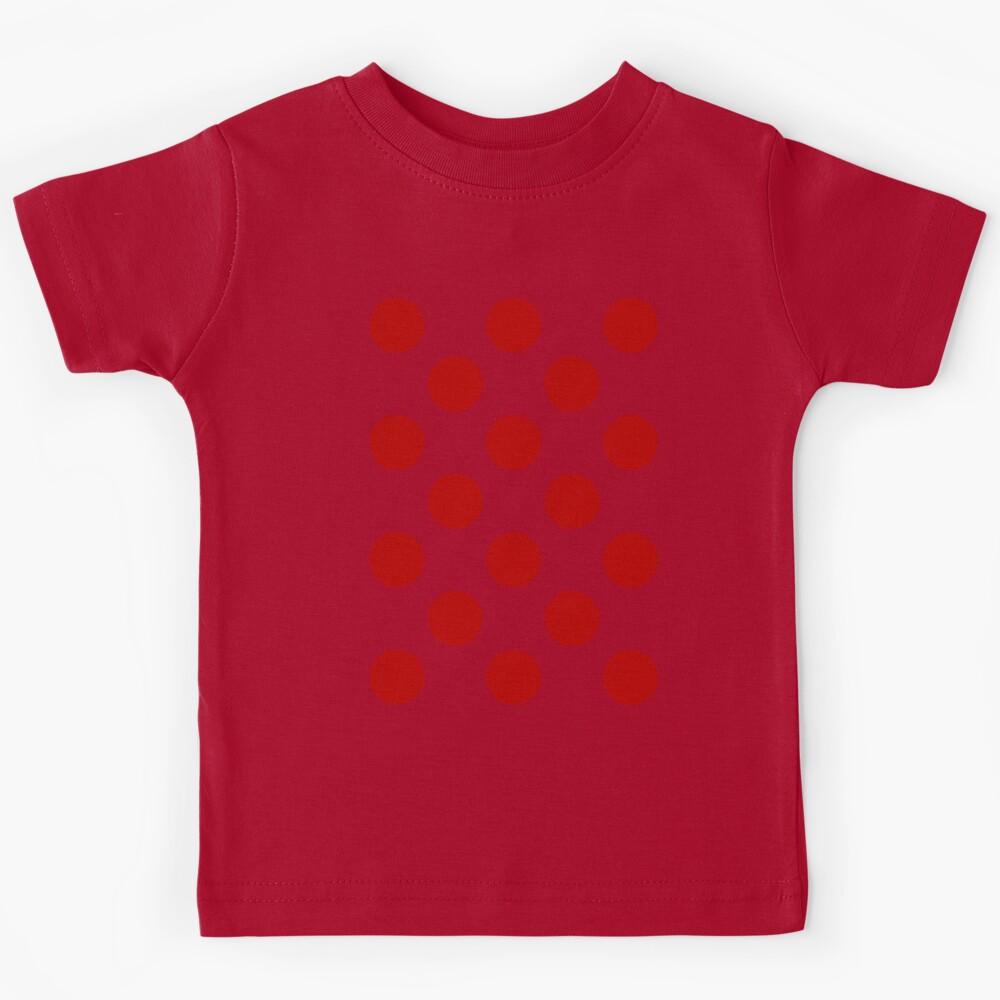 Red Polka Dots Flamenco Style Kids T-Shirt 170