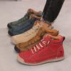 New Men's Boots Retro High Top Outdoor Anti Slip Work Shoes Soft Fashion Luxurious Design Couple's Loafers Classic Flat Mosinka