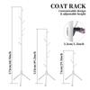 Clothes and Hats Rack Tree Branch Shape Hooks Mobile and Convenient Coat Rack for Home Living Room Hangers Clothes Rack Stand