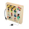 Light Sensory Board Learning Windmill Pattern Hand Eye Coordination Wooden Educational Switch