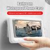 Bathroom Waterproof Phone Case Home Wall Holder Stand Box Self-adhesive Touch Screen Mobile Phone Cover Shower Sealing Storage