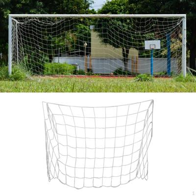 Football Net Replace Accessories Polyethylene Netting White Soccer Goal for Training Competition
