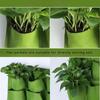 Wandmontierte Filz-Pflanztasche mit mehreren Taschen, vertikaler Pflanzkasten für Gartenvilla