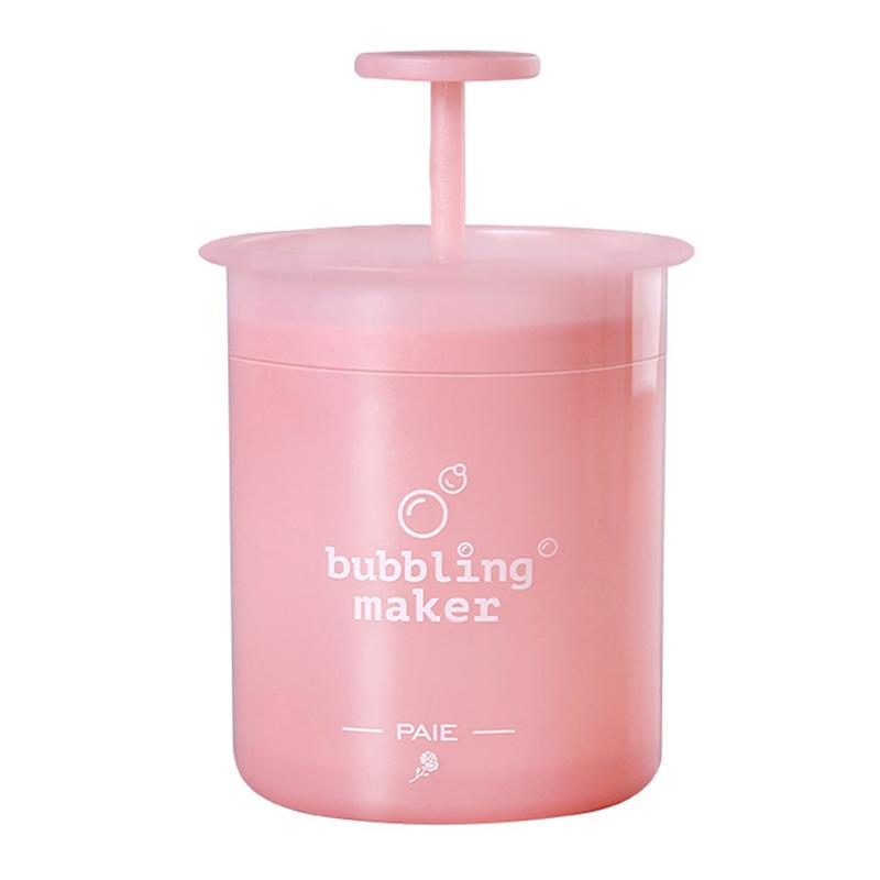 

Пенящийся чистый инструмент, очищающее средство для лица, душ, ванна, шампунь, пенообразователь, устройство для пенообразования розовый