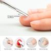3Pcs/set Professional Nail Cuticle Trimmer and Pusher - Ergonomic Stainless Steel Dead Skin Scissor Nipper Tool for Home Use