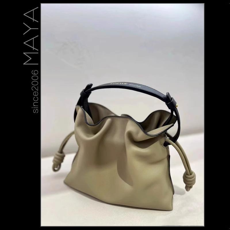 2024 Luojia Měkká hovězí kůže Kbelíková taška: Všestranná velká a malá kabelka, taška přes rameno a taška messenger pro ženy