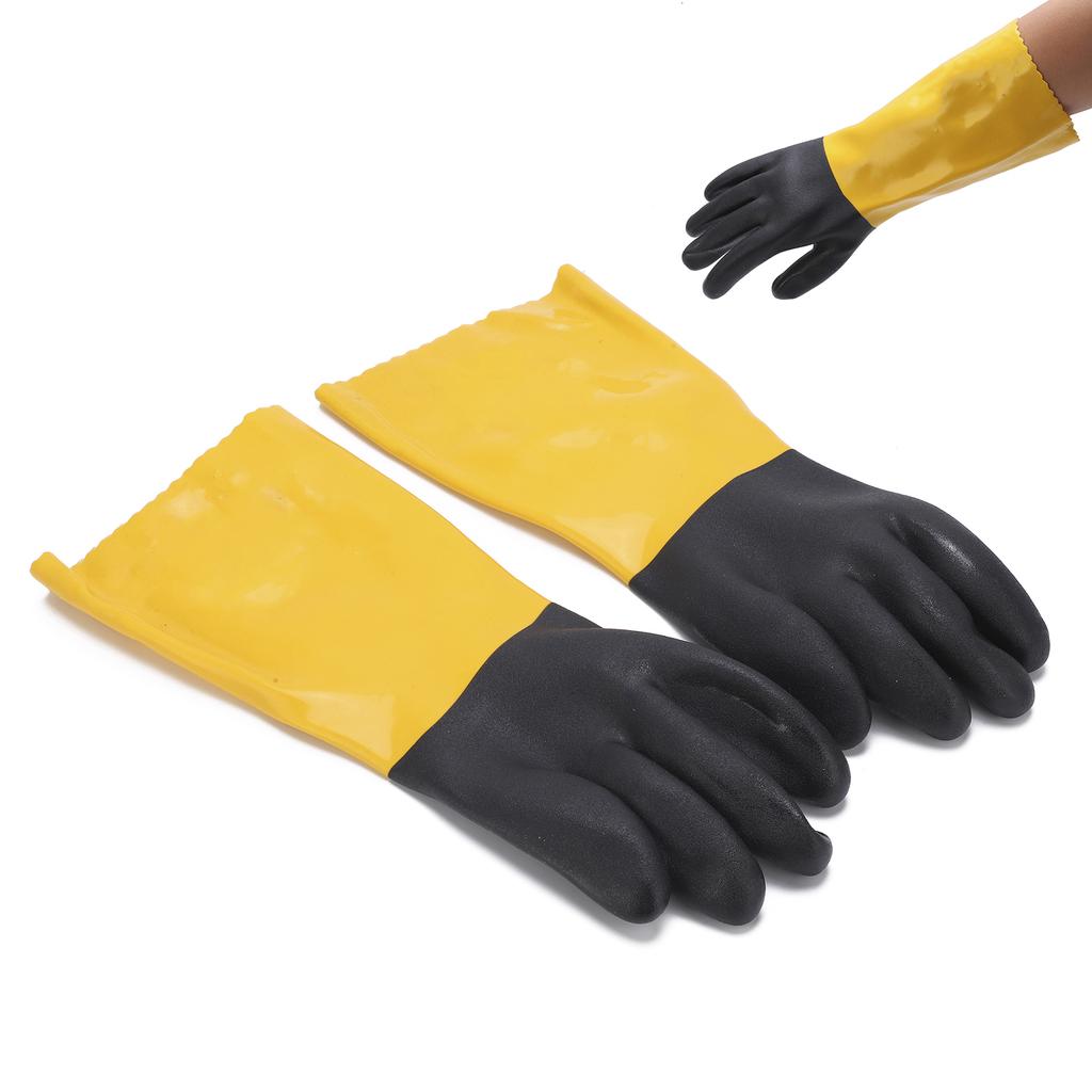 PVC Coated Protective Gloves Lengthening Seamless Wear Resistance Gloves for Machinery IndustryM
