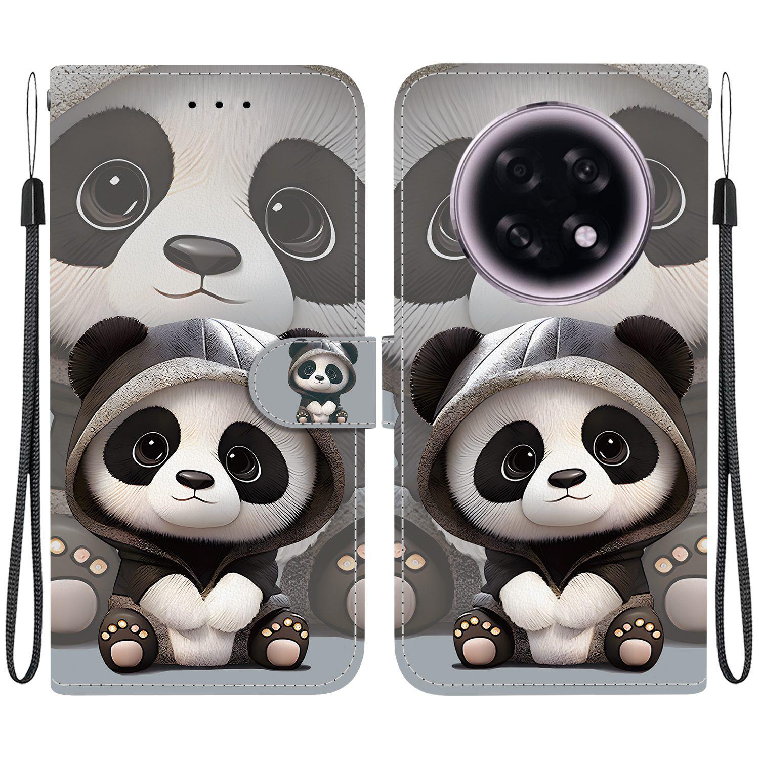 

For Oppo F31 Pro+ 5G/A6 GT 5G Wallet Case Pattern Printing Leather Stand Phone Cover with Strap