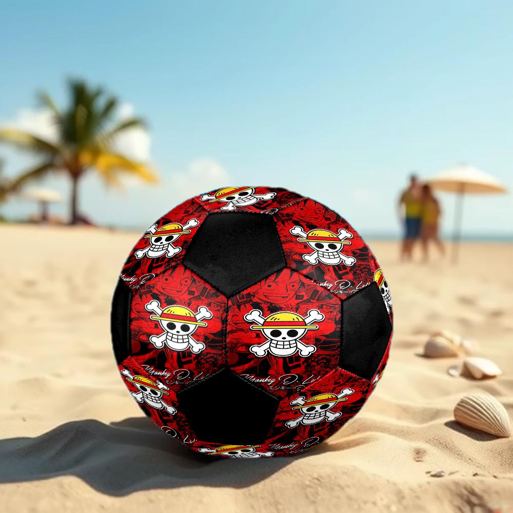 1pc Anime One Piece Logo Football Soccer Ball Size 5 Indoor Soccer Ball Fashion Colorful Backyard Game -Great For Sports Fans Gift HE53